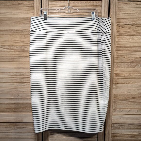 Worthington Striped Black and White Skirt Size XLT - Picture 4 of 6